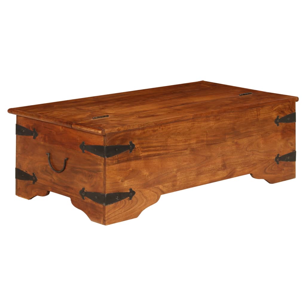 Salontafel 110x55x35 cm massief acaciahout met honingafwerking