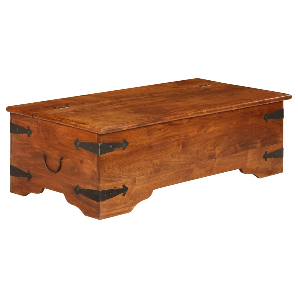 Salontafel 110x55x35 cm massief acaciahout met honingafwerking