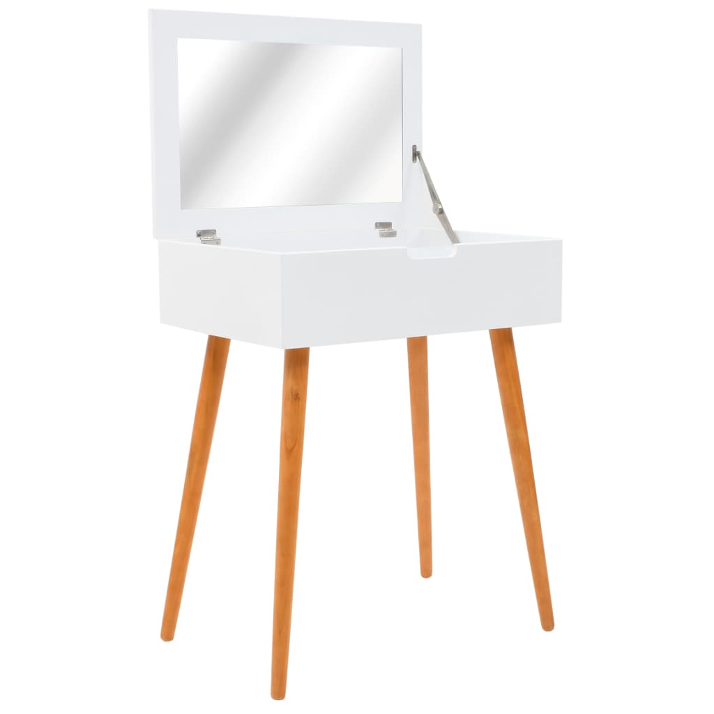 Kaptafel met spiegel 60x40x75 cm MDF