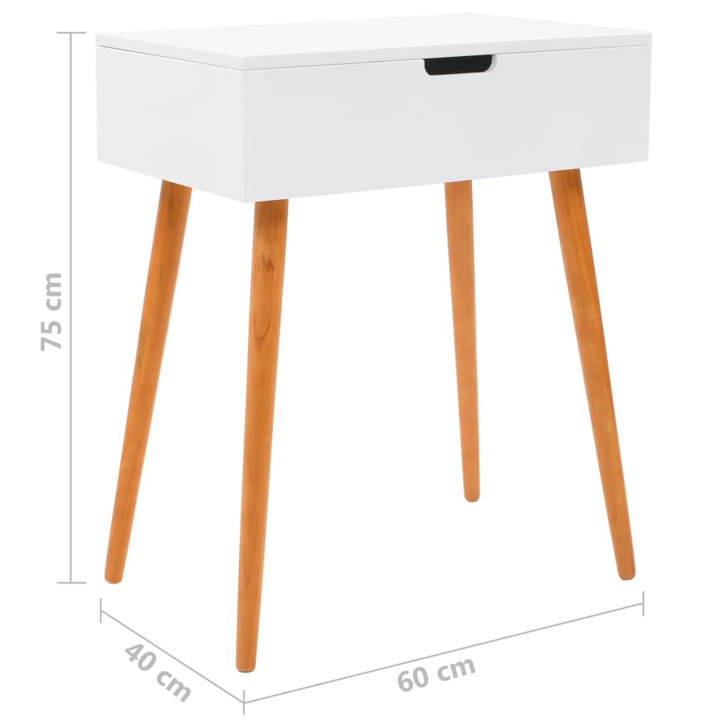 Kaptafel met spiegel 60x40x75 cm MDF