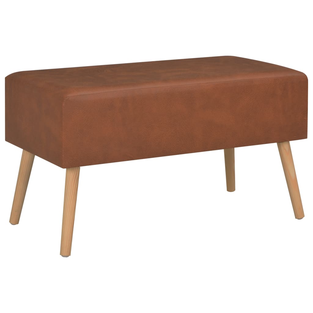 Salontafel 80x40x46 cm kunstleer bruin