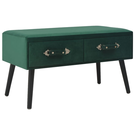 Salontafel 80x40x46 cm fluweel groen