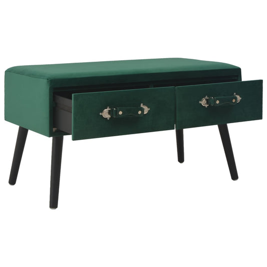 Salontafel 80x40x46 cm fluweel groen