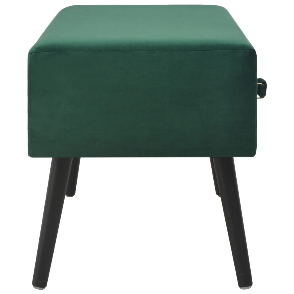 Salontafel 80x40x46 cm fluweel groen