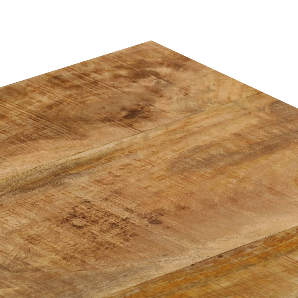 Salontafel 100x50x35 cm massief mangohout en staal