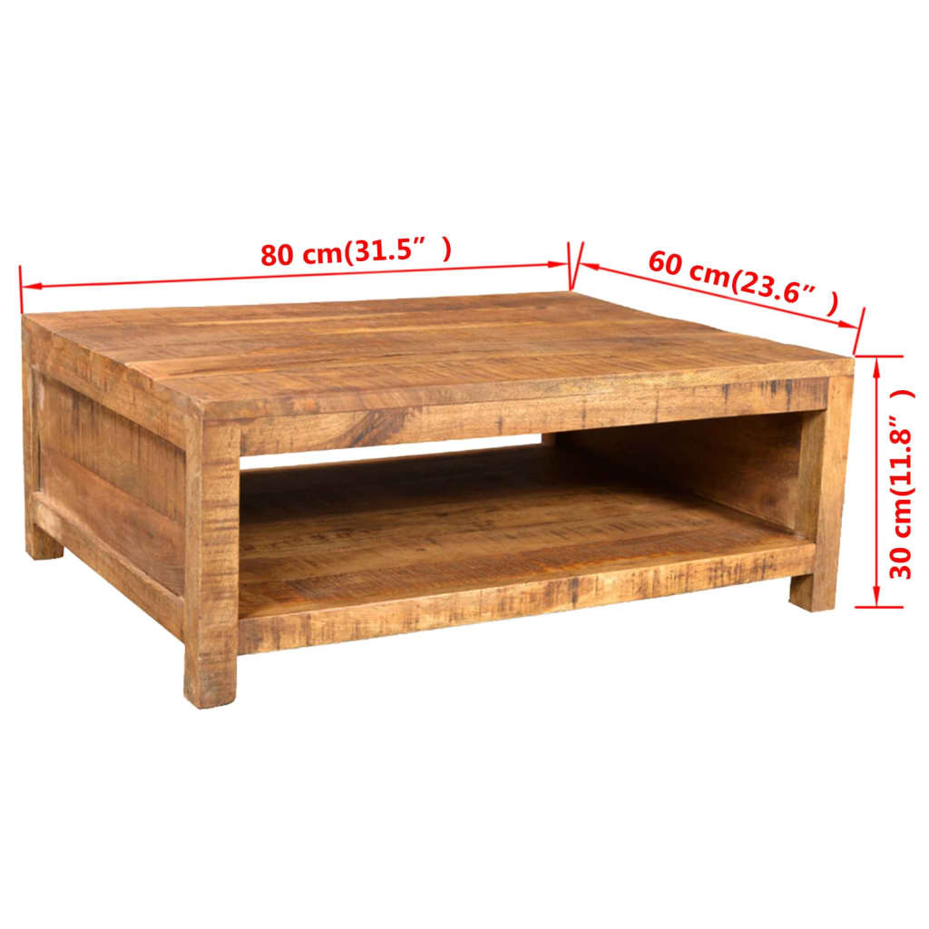 Salontafel massief mangohout