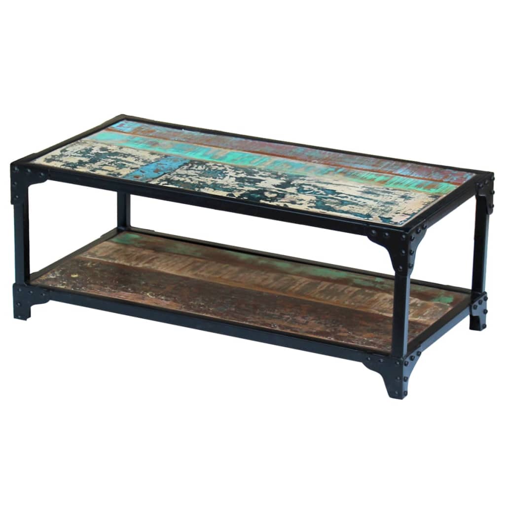 Salontafel massief gerecycled hout