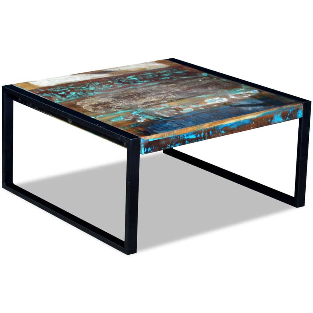 Salontafel 80x80x40 cm massief gerecycled hout