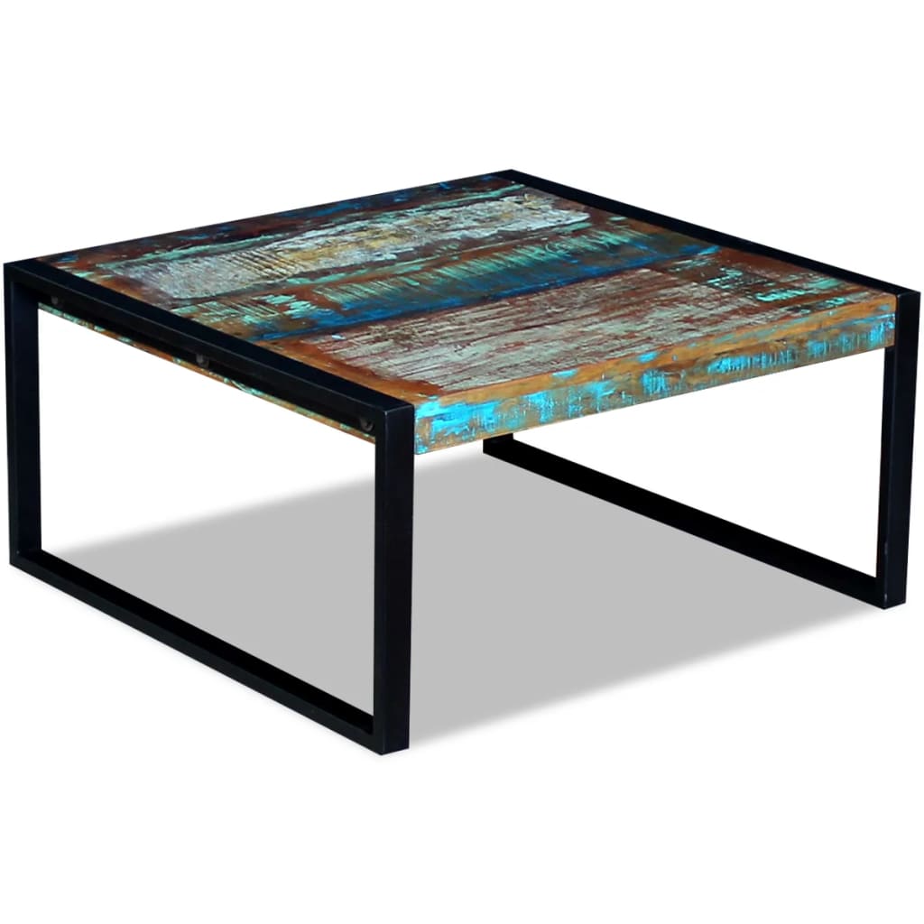 Salontafel 80x80x40 cm massief gerecycled hout