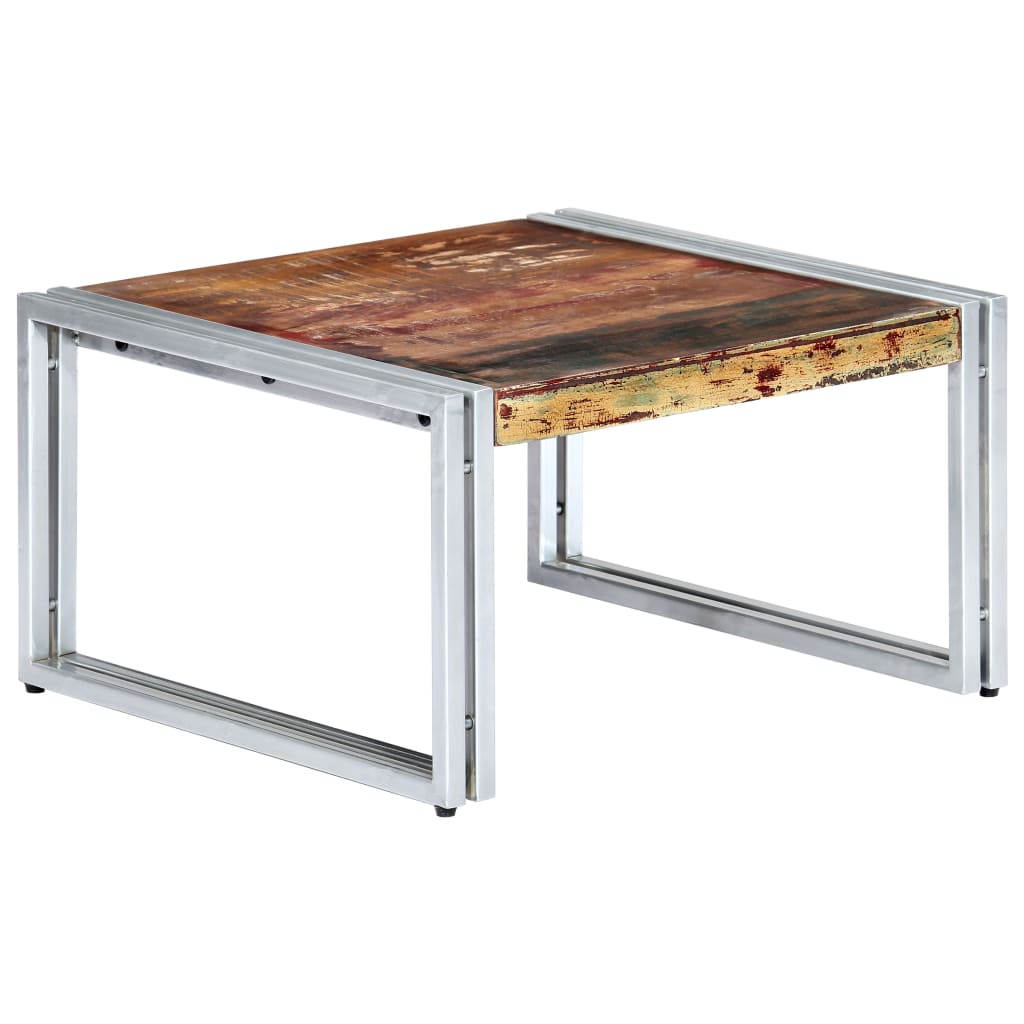 Salontafel 60x60x35 cm massief gerecycled hout