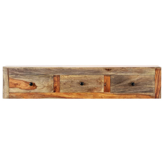 Wandtafel 100x25x20 cm massief sheeshamhout