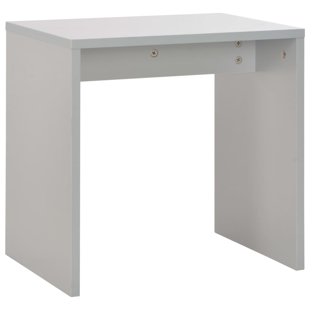 Kaptafel met spiegel en krukje 104x45x131 cm grijs