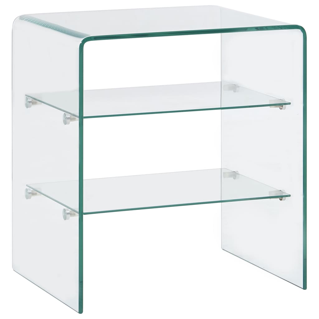 Salontafel 50x40x56 cm gehard glas