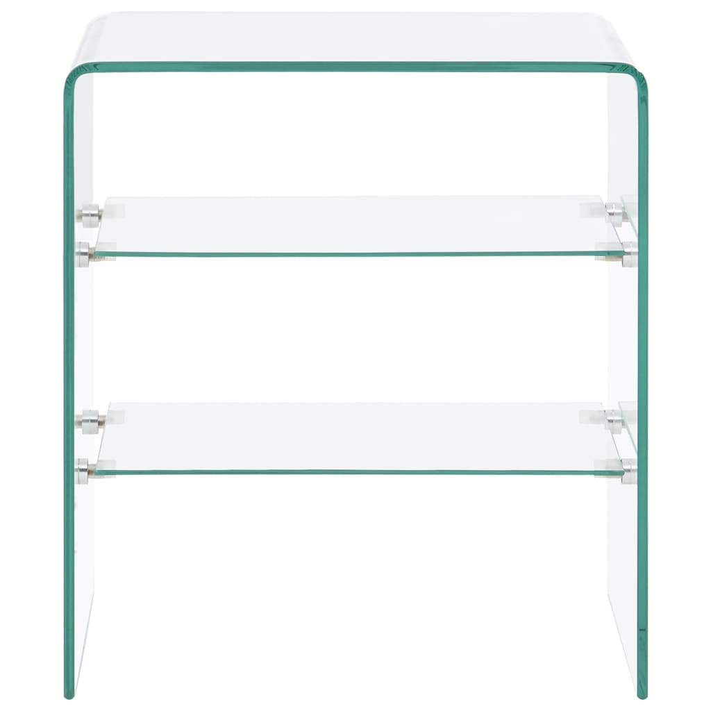 Salontafel 50x40x56 cm gehard glas