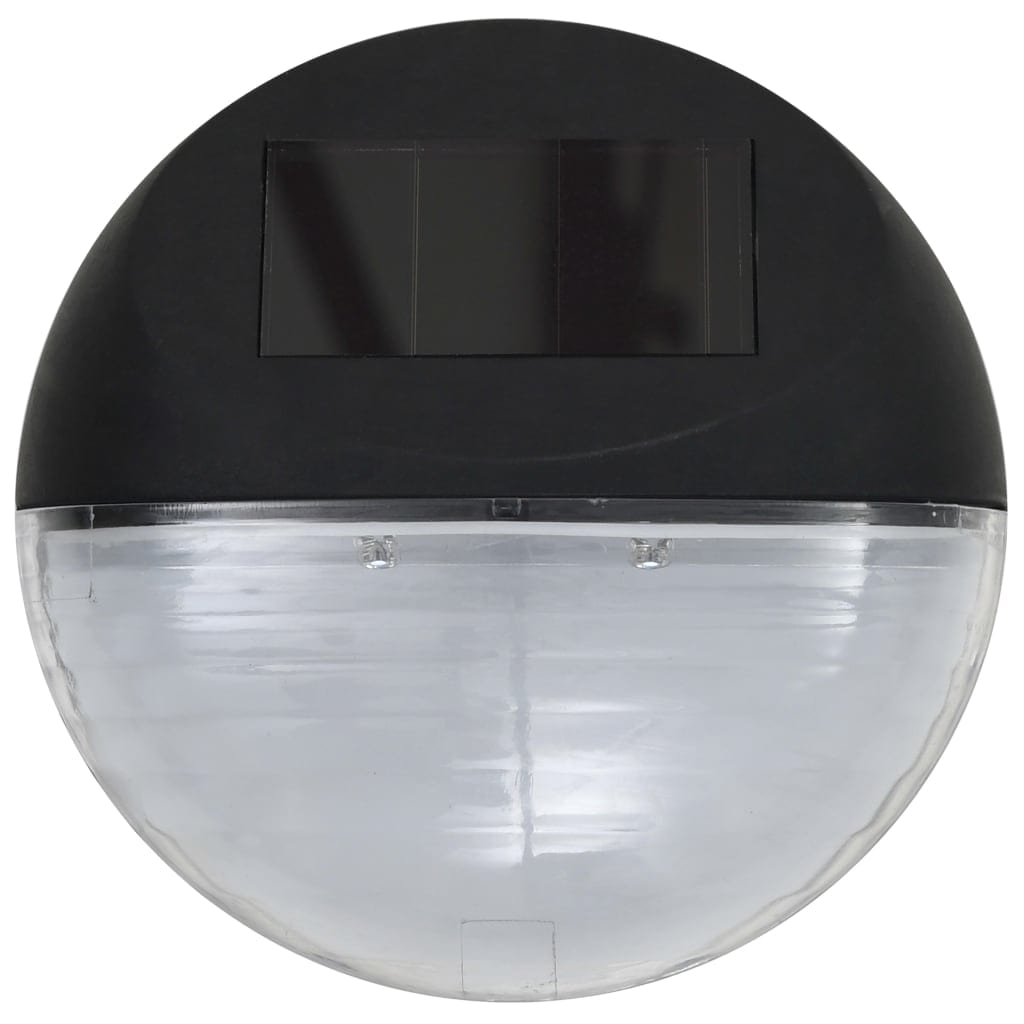 Solarwandlampen LED 24 st rond zwart