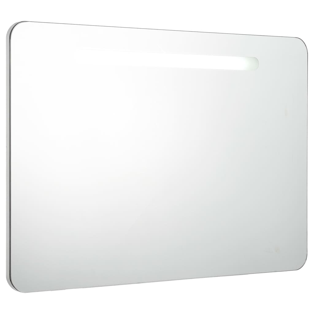 Badkamerkast met spiegel LED 80x9,5x55 cm