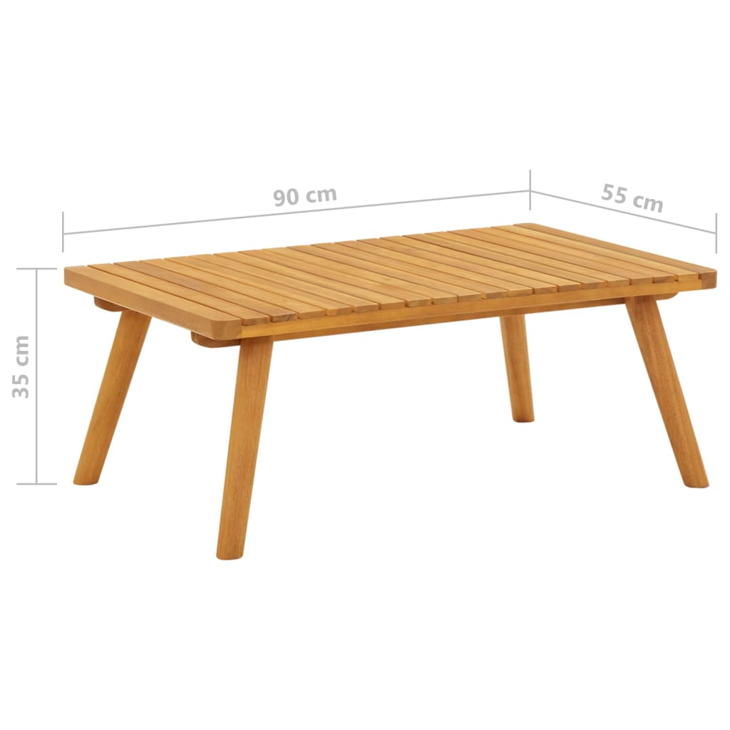 Tuintafel 90x55x35 cm massief acaciahout