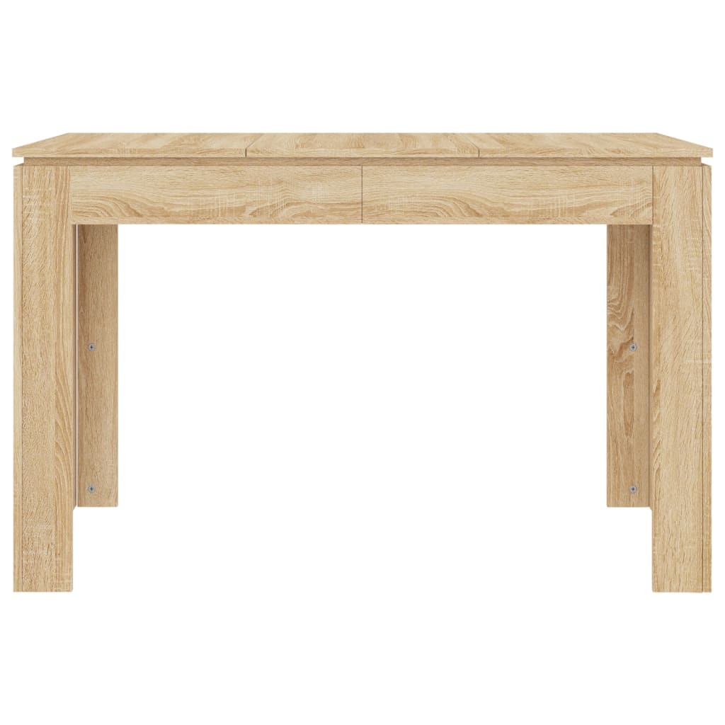 Eettafel 120x60x76 cm bewerkt hout sonoma eikenkleurig