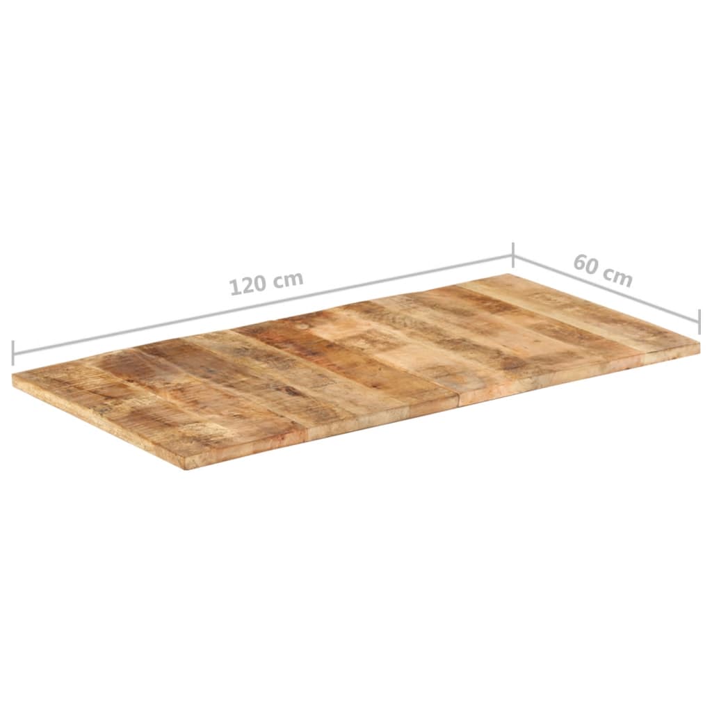 Tafelblad 25-27 mm 120x60 cm massief mangohout