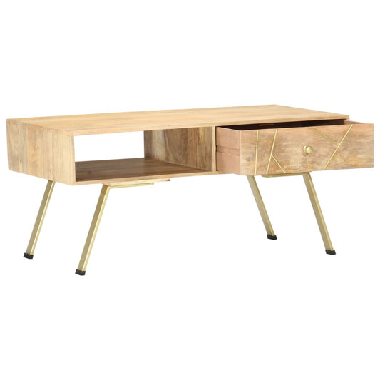 Salontafel 95x50x42 cm massief mangohout