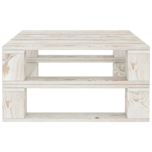 Tuintafel pallet hout wit