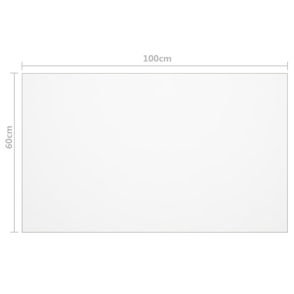 Tafelbeschermer 100x60 cm 2 mm PVC mat