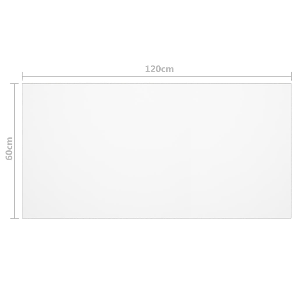 Tafelbeschermer 120x60 cm 2 mm PVC transparant