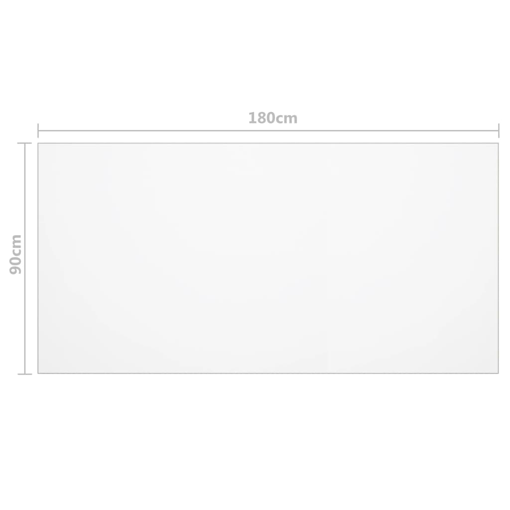 Tafelbeschermer 180x90 cm 2 mm PVC mat