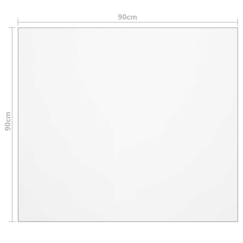 Tafelbeschermer 90x90 cm 2 mm PVC mat