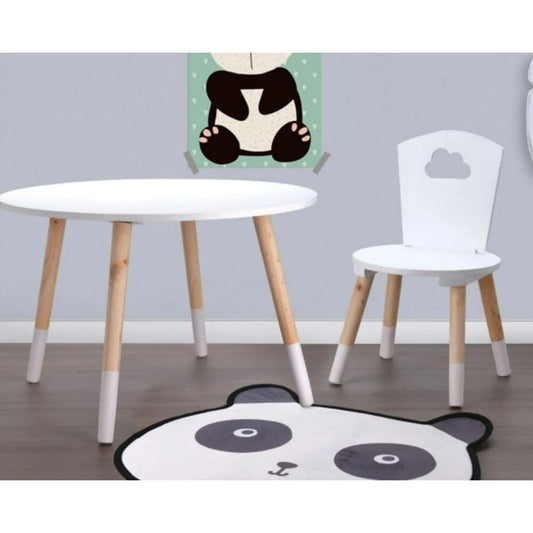 H&S Collection Kindertafel 60x41 cm wit