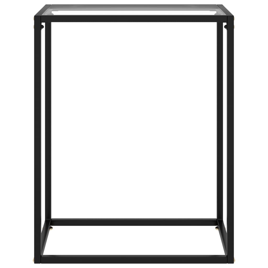 Wandtafel 60x35x75 cm gehard glas transparant