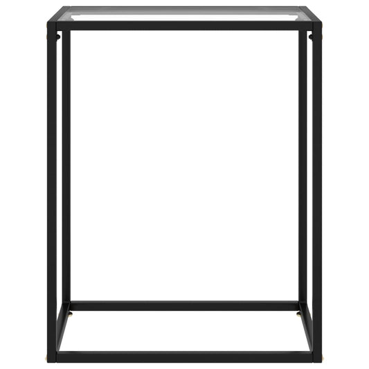 Wandtafel 60x35x75 cm gehard glas transparant