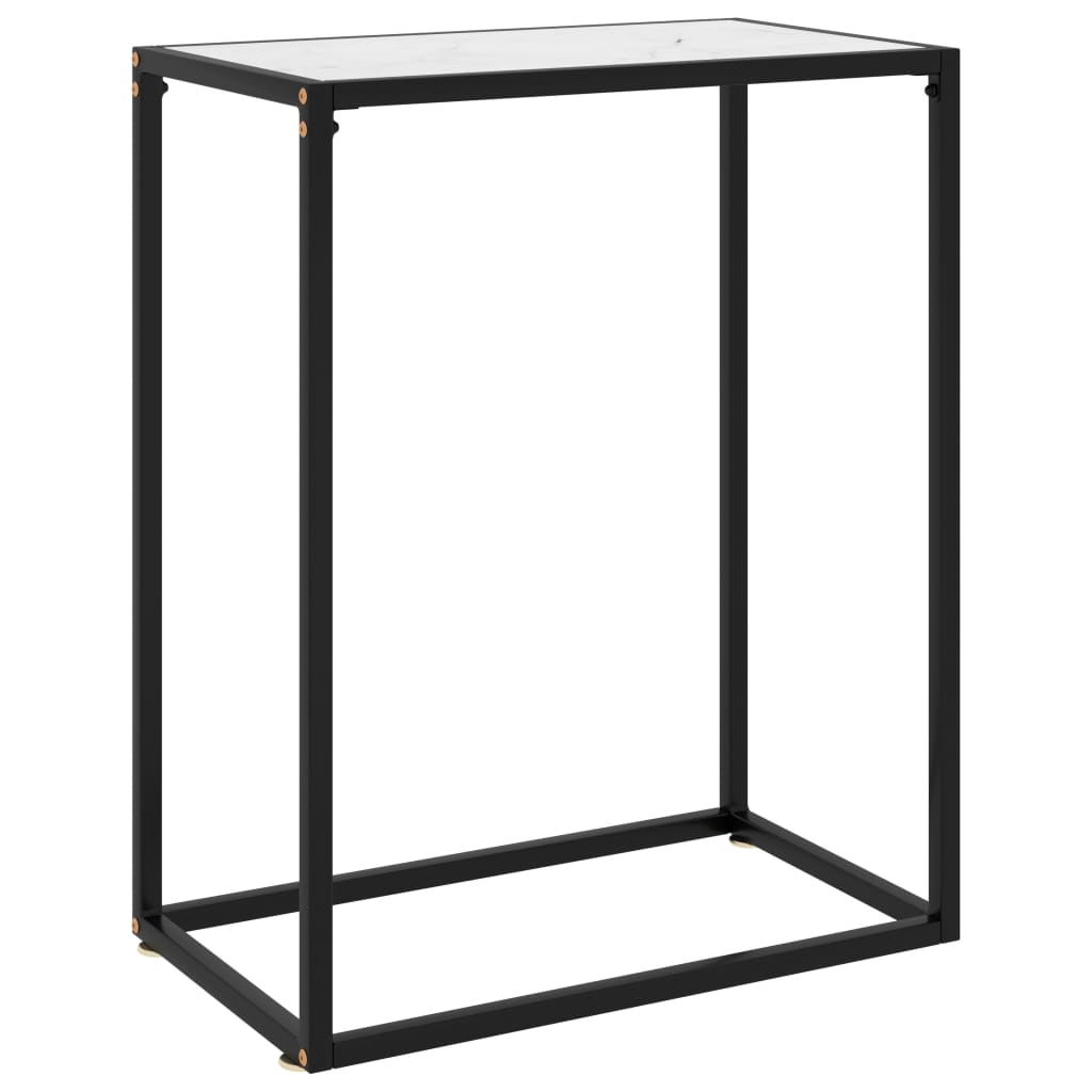 Wandtafel 60x35x75 cm gehard glas wit