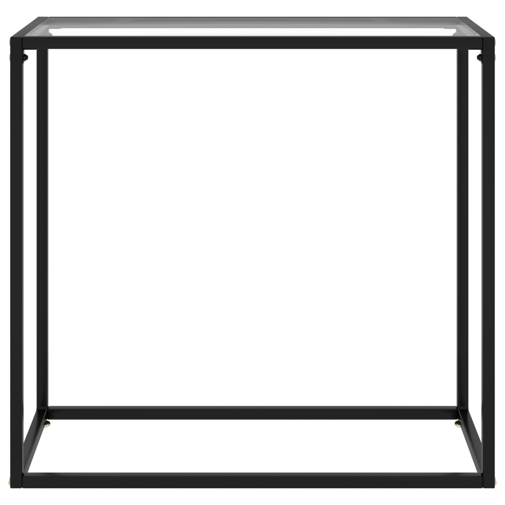 Wandtafel 80x35x75 cm gehard glas transparant