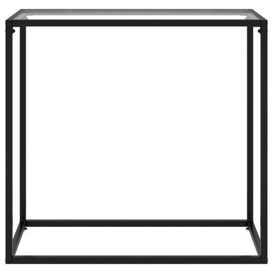 Wandtafel 80x35x75 cm gehard glas transparant