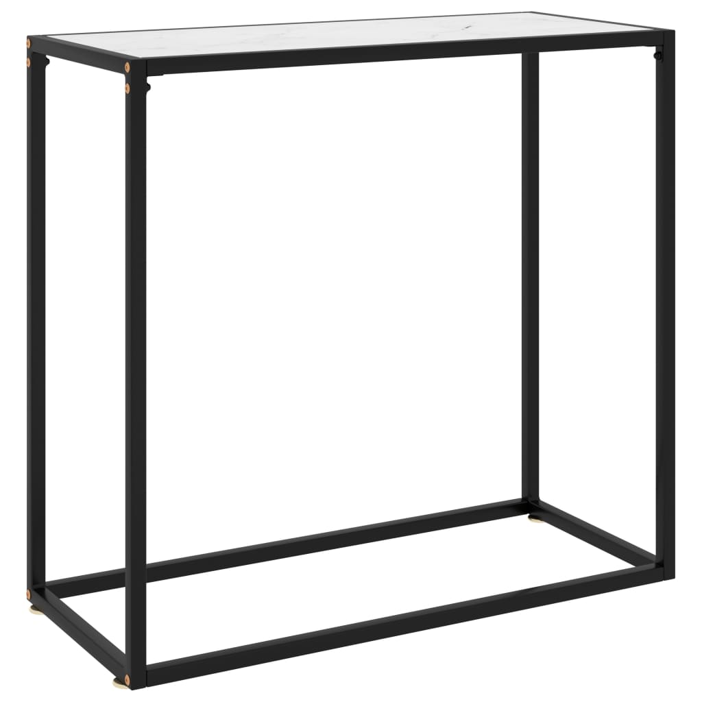 Wandtafel 80x35x75 cm gehard glas wit