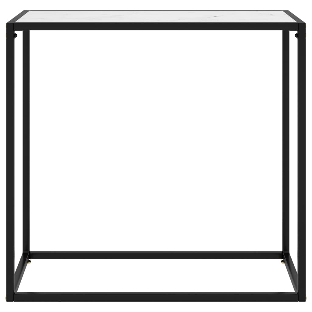 Wandtafel 80x35x75 cm gehard glas wit