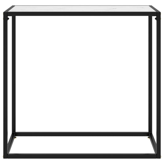 Wandtafel 80x35x75 cm gehard glas wit