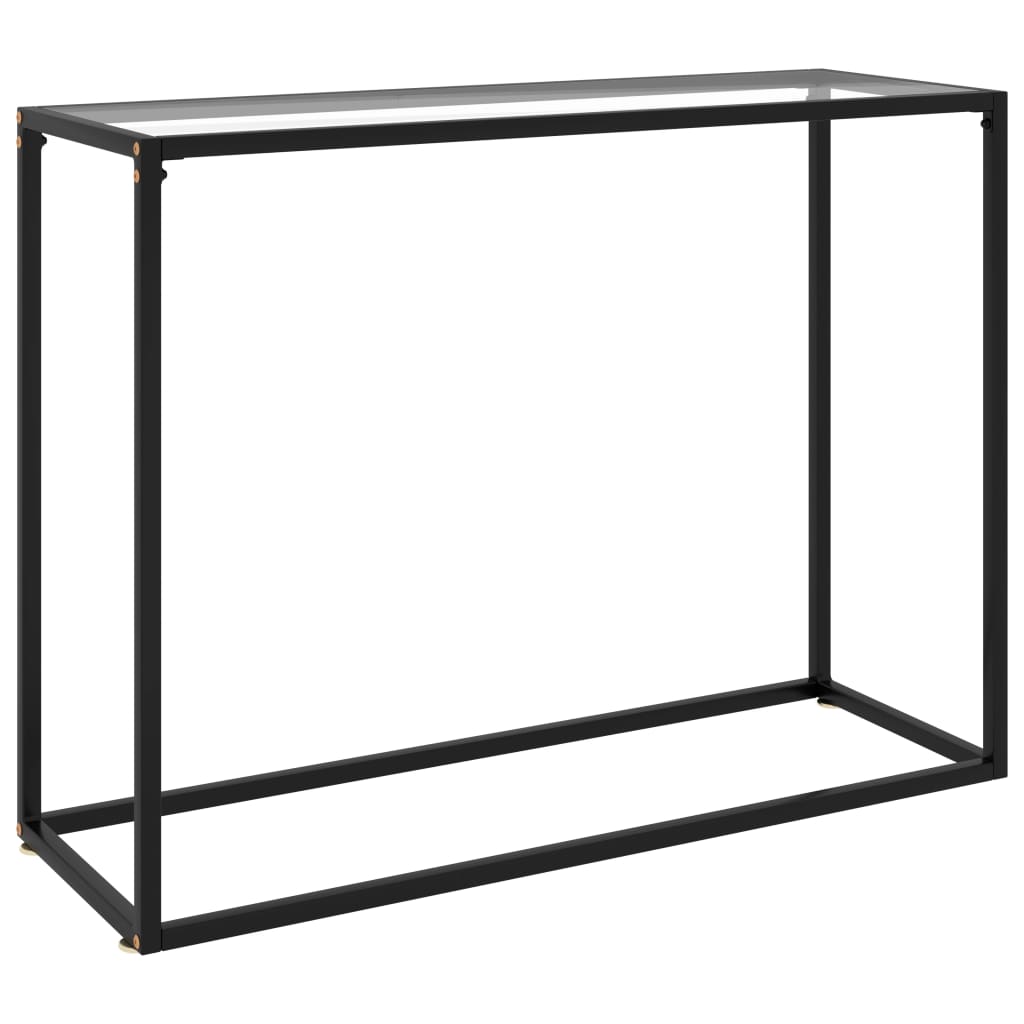 Wandtafel 100x35x75 cm gehard glas transparant