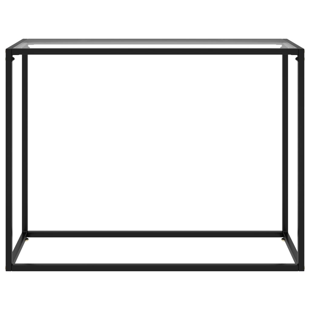 Wandtafel 100x35x75 cm gehard glas transparant