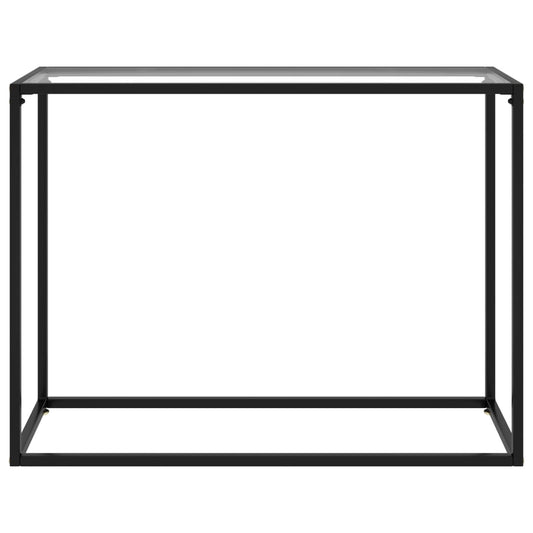 Wandtafel 100x35x75 cm gehard glas transparant