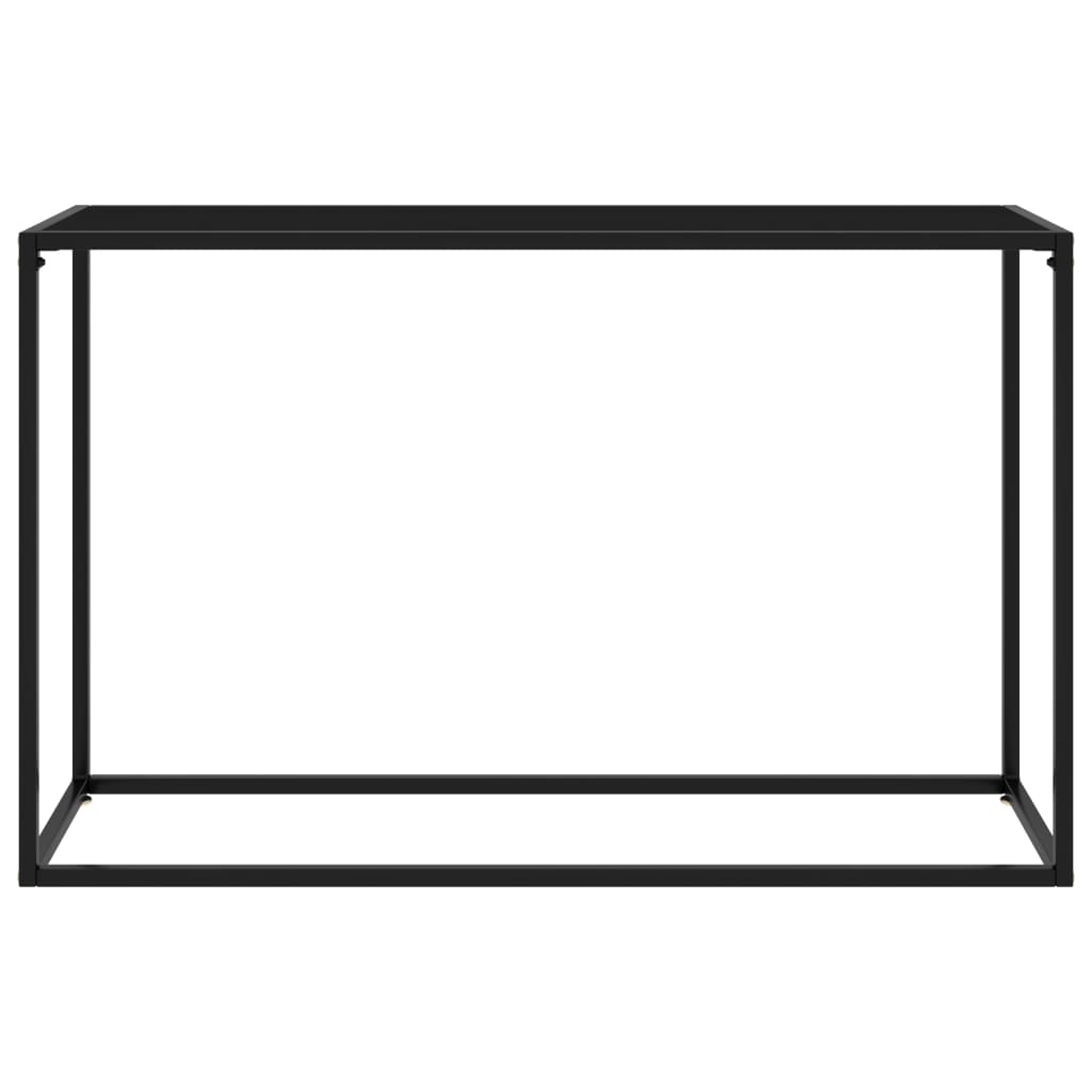 Wandtafel 120x35x75 cm gehard glas zwart