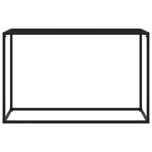 Wandtafel 120x35x75 cm gehard glas zwart