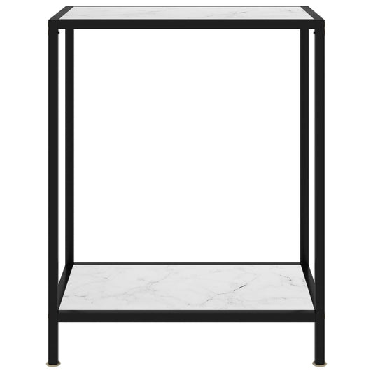 Wandtafel 60x35x75 cm gehard glas wit