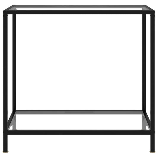 Wandtafel 80x35x75 cm gehard glas transparant