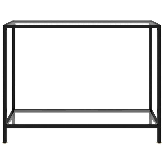 Wandtafel 100x35x75 cm gehard glas transparant