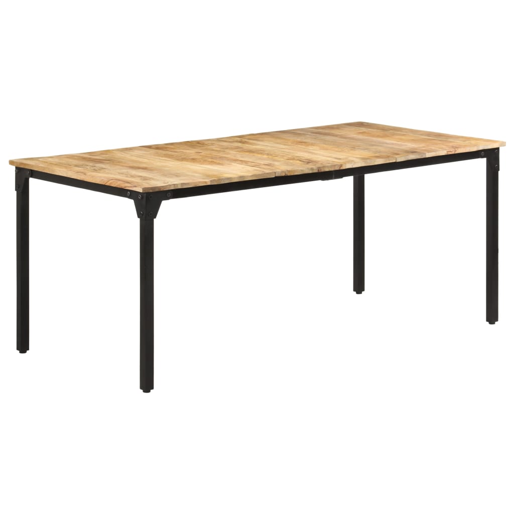 Eettafel 180x90x76 cm ruw mangohout