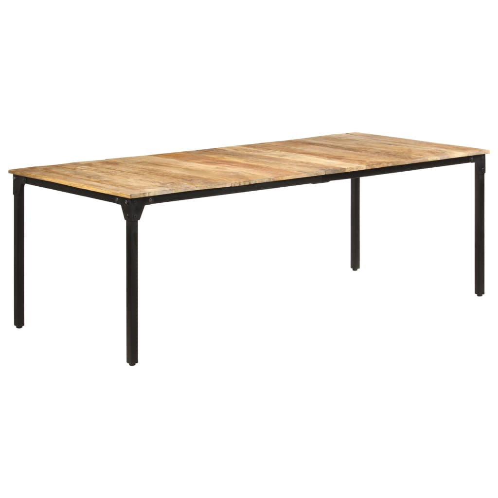 Eettafel 220x100x76 cm ruw mangohout