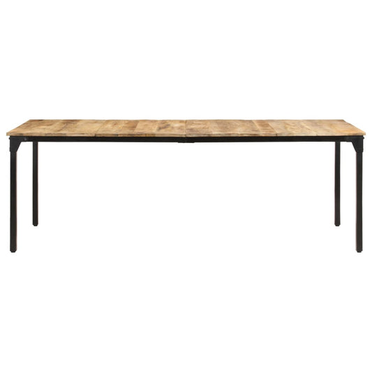 Eettafel 220x100x76 cm ruw mangohout