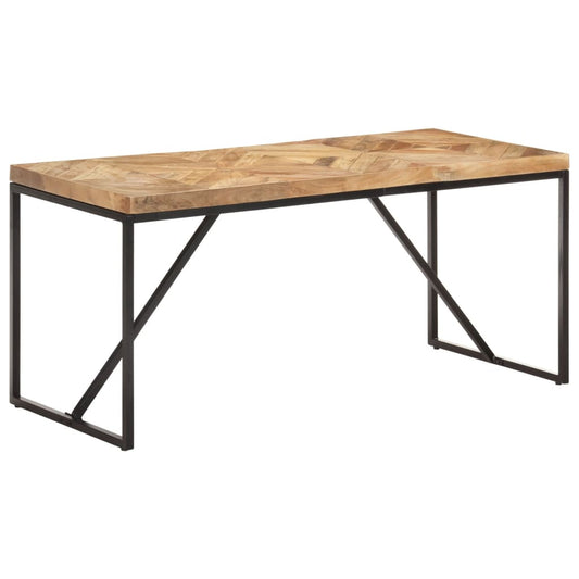 Eettafel 160x70x76 cm massief acaciahout en mangohout